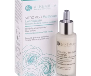 Alkemilla Eco Bio Cosmetic Siero Viso Concentrato Sebonormalizzante, 30 ml