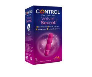 Control Velvet Secret, Mini Stimolatore Clitorideo Femminile con Design Ergonomico