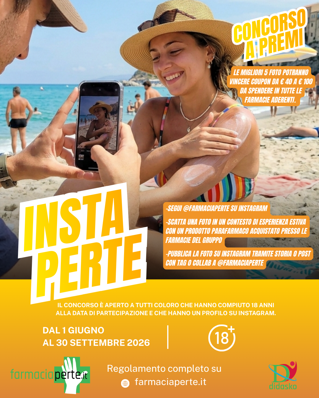 Partecipa al Concorso a Premi di FarmaciaPerTe ‘INSTA per Te’